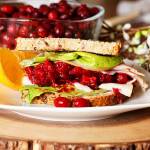 Holiday feasts make delicious leftover meals, like this turkey and cranberry sandwich.