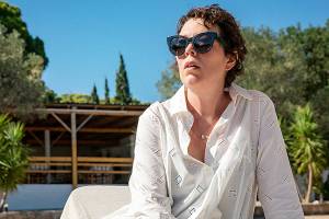 Olivia Colman in "The Lost Daughter." (Yannis Drakoulidis/Netflix/TNS)