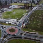 Traffic moves along 172nd Street near 23rd Avenue NE on Friday in Marysville. (Olivia Vanni / The Herald)