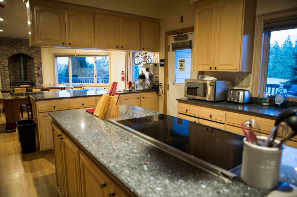 A communal kitchen is available to all residents of the Healing Lodge. (Olivia Vanni / The Herald)