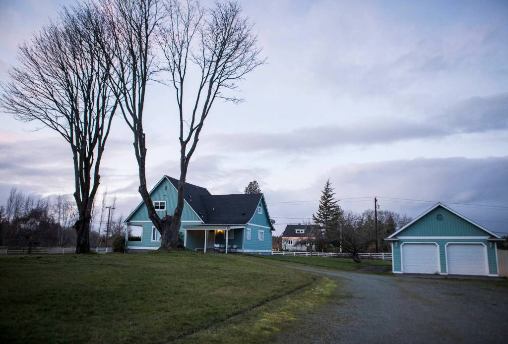 An old groundskeeper home and garage are some of the areas of the Healing Lodge property that grant money will help to improve. (Olivia Vanni / The Herald)