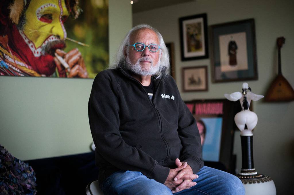 Bob Fink at his home in Everett on July 31, 2021. (Olivia Vanni / The Herald)