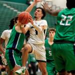 Drilon Veliu added 17 points for the Timberwolves, who had four scorers in double figures. (Kevin Clark / The Herald)