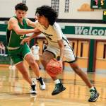 Sylas Williams scored 19 points to lead a balanced Jackson attack as the Timberwolves routed Woodinville in their non-league finale Wednesday night. (Kevin Clark / The Herald)