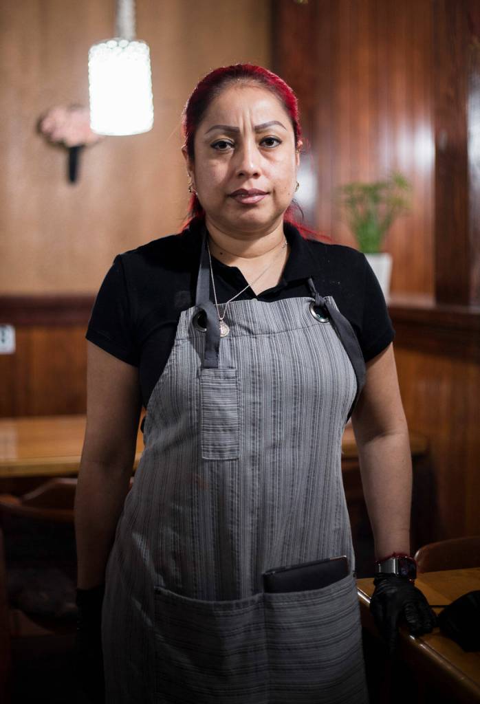 Marta, an employee at Birrieria Tijuana. (Olivia Vanni / The Herald)