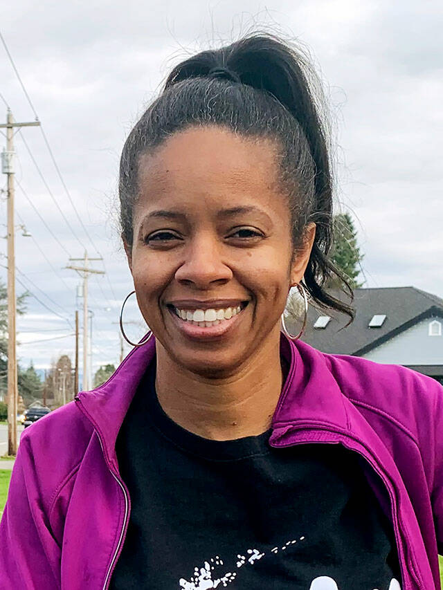 Junelle Lewis has spent the last two years juggling seven kids in Monroe schools. (Jake Goldstein-Street / The Herald)