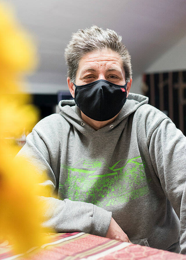 Tammy Hilliker at Esthers Place on Jan. 18 in Everett. (Olivia Vanni / The Herald)