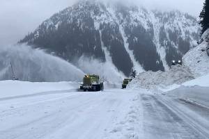 U.S. 2 at Stevens Pass reopened to traffic Thursday morning. (Washington State Department of Transportation)