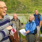 Herr Jung leads a group through Bacharach, Germany. (Rick Steves Europe)