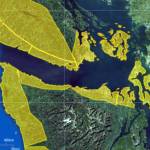 The area subject to the tsunami advisory Saturday includes the Strait of Juan de Fuca, Admiralty Inlet, Whidbey Island and Camano Island. People along other coastal areas of Puget Sound are advised to stay away from the water. (U.S. Tsunami Warning System) 20220115