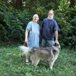 Marianne Edain and Steve Erickson of WEAN at their South Whidbey home in 2019. (Laura Guido / South Whidbey Record, file)