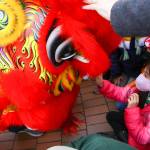 Members of Master David F. Leong Dragon and Lion Dance Group bring in the Lunar New Year in Edmonds on Saturday. (Kevin Clark / The Herald)