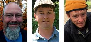 From left: Trevor Cameron. Del Brummet and Kenton Seth.