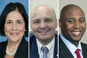 Margaret “Peggy” Aune, Zak Palsha and Zac Robbins.