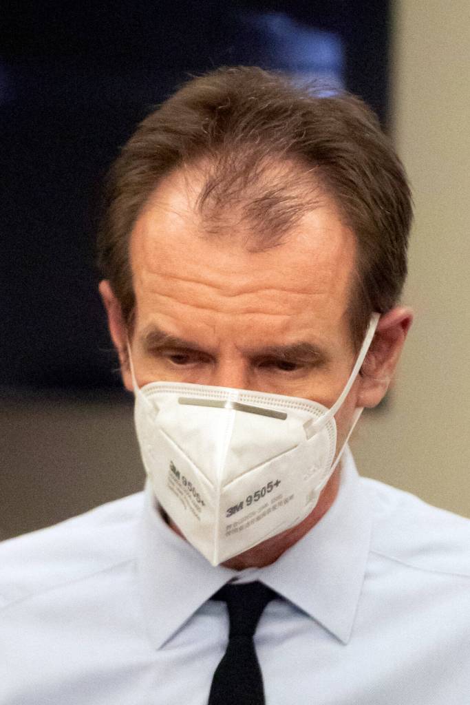 Arthur Longworth at the Snohomish Superior Courthouse in Everett on Tuesday. (Kevin Clark / The Herald )