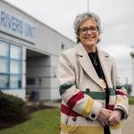 Washington State Department of Corrections Secretary Cheryl Strange outside the Twin Rivers Unit at the Monroe Correctional Complex on Feb. 2. (Olivia Vanni / Herald file)