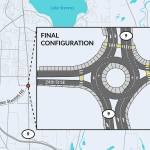 The Washington State Department is installing a roundabout at the intersection of Highway 9 and South Lake Stevens Road. (WSDOT)