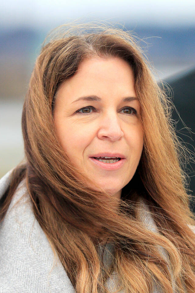 Hilary Franz, state public lands commissioner, at Boxcar Park in Everett. (Kevin Clark / The Herald )