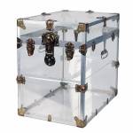 The appeal of this Lucite trunk is crystal clear. It sold for $531 at New Orleans Auction Galleries.