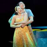 Maria Habeeb and Tyler Dobies in Songs for a New World, playing through March 13 at Village Theatre in Everett. Its the theaters first live play since the pandemic began two years ago. The life-affirming show is presented in a song-cycle format, where each song represents a unique story around a specific theme. The performers take on different characters throughout the performance. The music and lyrics are by Tony award winner Jason Robert Brown of Parade and Bridges of Madison County fame. (Village Theatre)