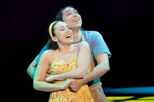 Tyler Dobies and Maria Habeeb in "Songs for a New World" at Village Theatre.
