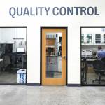 A quality control specialist at The Group14 Technologies in Woodinville, Washington on March 1, 2022.  (Kevin Clark / The Herald)