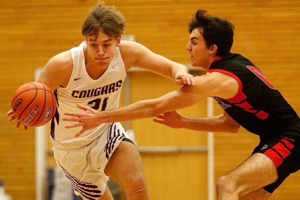 After making their programs first-ever Hardwood Classic trip in 2020, Blake Conyers and Lakewood are headed to Yakima for the second consecutive postseason. (Ryan Berry / The Herald)