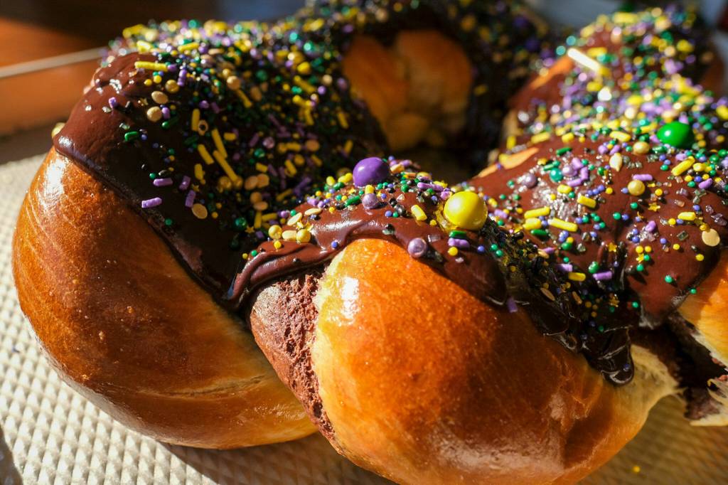 Either allow the ganache to cool and solidify, or dig in right away if you cant wait. (Taylor Goebel / The Herald)