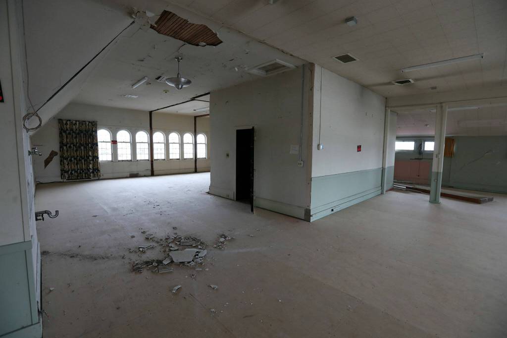 The second floor of the Weyerhaeuser Building at the Port of Everett. (Ryan Berry / The Herald)