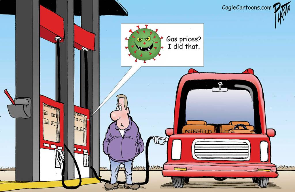 Gas prices? I did that. Covid-19, pandemic, coronavirus, omicron, gasoline, low demand, low production, falling crude prices, price hike, increase