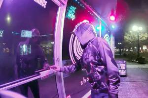 A store camera in Everett caught this image of a suspected burglar. (Everett Police Department)