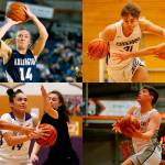 Keira Marsh (top left), Blake Conyers (top right), Baylor Thomas (bottom left) and Bobby Siebers were all selected to all-state games by Washington coaches associations. (Herald file)