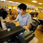 For his Wikipedia articles on Snohomish County places, Bruce Englehardt of Marysville, aka SounderBruce, spends many hours researching local history at the Everett Public Library and Allen Library at the University of Washington. (Kevin Clark / The Herald)
