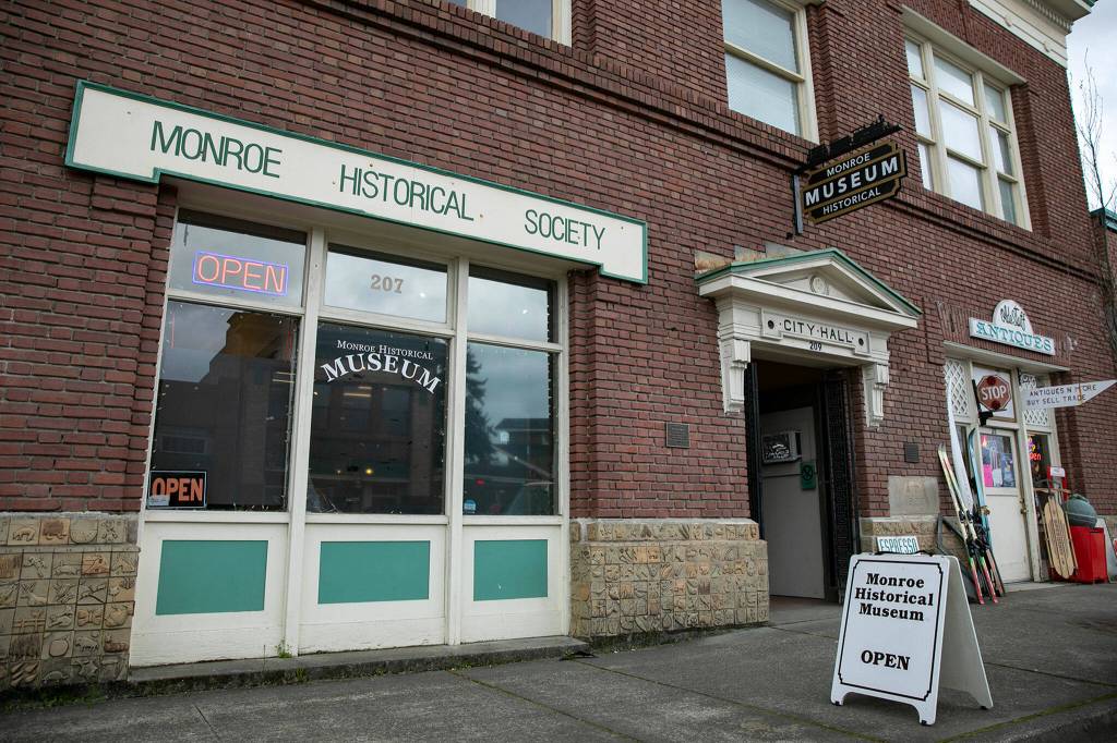 The exterior of the Monroe Historical Society building. (Ryan Berry / The Herald)