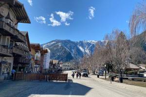Downtown Leavenworth on March 16, 2022. (Sue Misao / The Herald)
