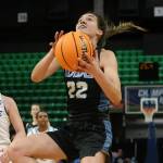 Western Washingtons Gracie Castaneda looks to shoot during the NCAA Division II national title game against Glenville State on Friday at Bill Harris Arena in Birmingham, Alabama. (Michael Wade)