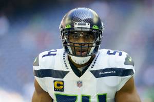 Seattle Seahawks linebacker Bobby Wagner (58) during pregame warmups before an NFL football game against the Houston Texans, Sunday, Dec. 12, 2021, in Houston. (AP Photo/Matt Patterson)