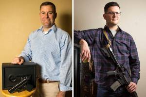 Edmonds Mayor Mike Nelson (left) and Brett Bass. Photos by Olivia Vanni and Andy Bronson
