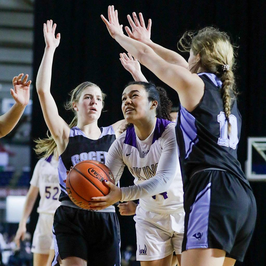 Lake Stevens senior Baylor Thomas (Kevin Clark / The Herald)