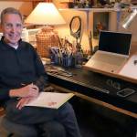 Jim Sorensens drawings started with a vision that popped into his brain at an art retreat. (Kevin Clark / The Herald)