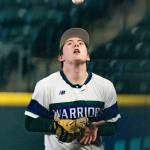 Jens Simonsen during the game against Kentwood at T-Mobile Park on Friday, April 8, 2022 in Seattle, Washington. (Olivia Vanni / The Herald)