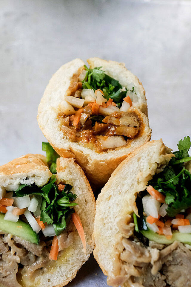 Bánh mì is a lunchtime favorite for food reporter Taylor Goebel. (Taylor Goebel / The Herald).