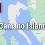 Logo for news use featuring Camano Island in Island County, Washington. 220118