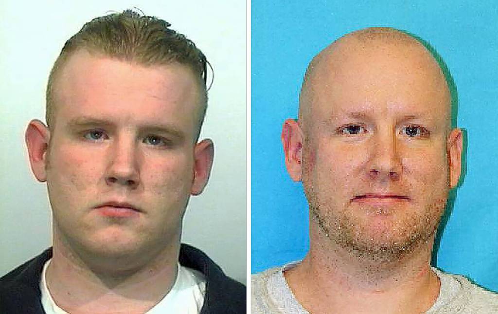 Jeffrey Grote in 2003 (left) and 2022. (Washington State Department of Corrections)