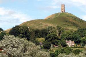 Glastonbury Tor attracts hikers and seekers.