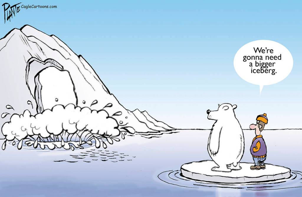 Bigger Iceberg, climate change, global warming, polar bear, enviromental, environment, ice cap, polar, greenhouse gases, fossil fuels, oil, coal, industry, pandemic, inflation, world economy, distracted