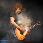 Ace Frehley performs at the Arcada Theatre on Thursday, Aug. 1, 2019, in St.Charles, Ill. (Photo by Rob Grabowski/Invision/AP)