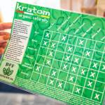 A kratom information sheet displays the types of kratom and the effects they have. (Olivia Vanni / The Herald)