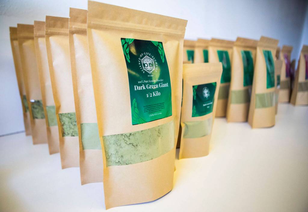 Science of Life Alchemy kilo and half kilo bags. (Olivia Vanni / The Herald)