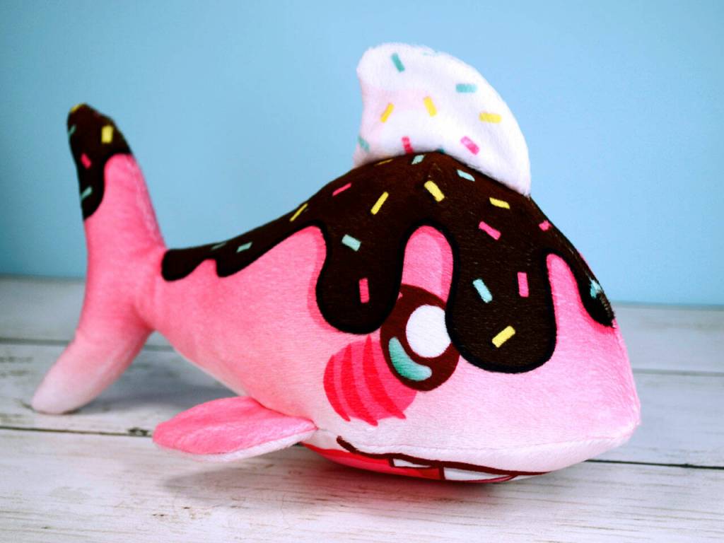 This Sundae Shark is one of a hundred plushies Bailey Hendrickson has crafted. (Bailey Hendrickson)